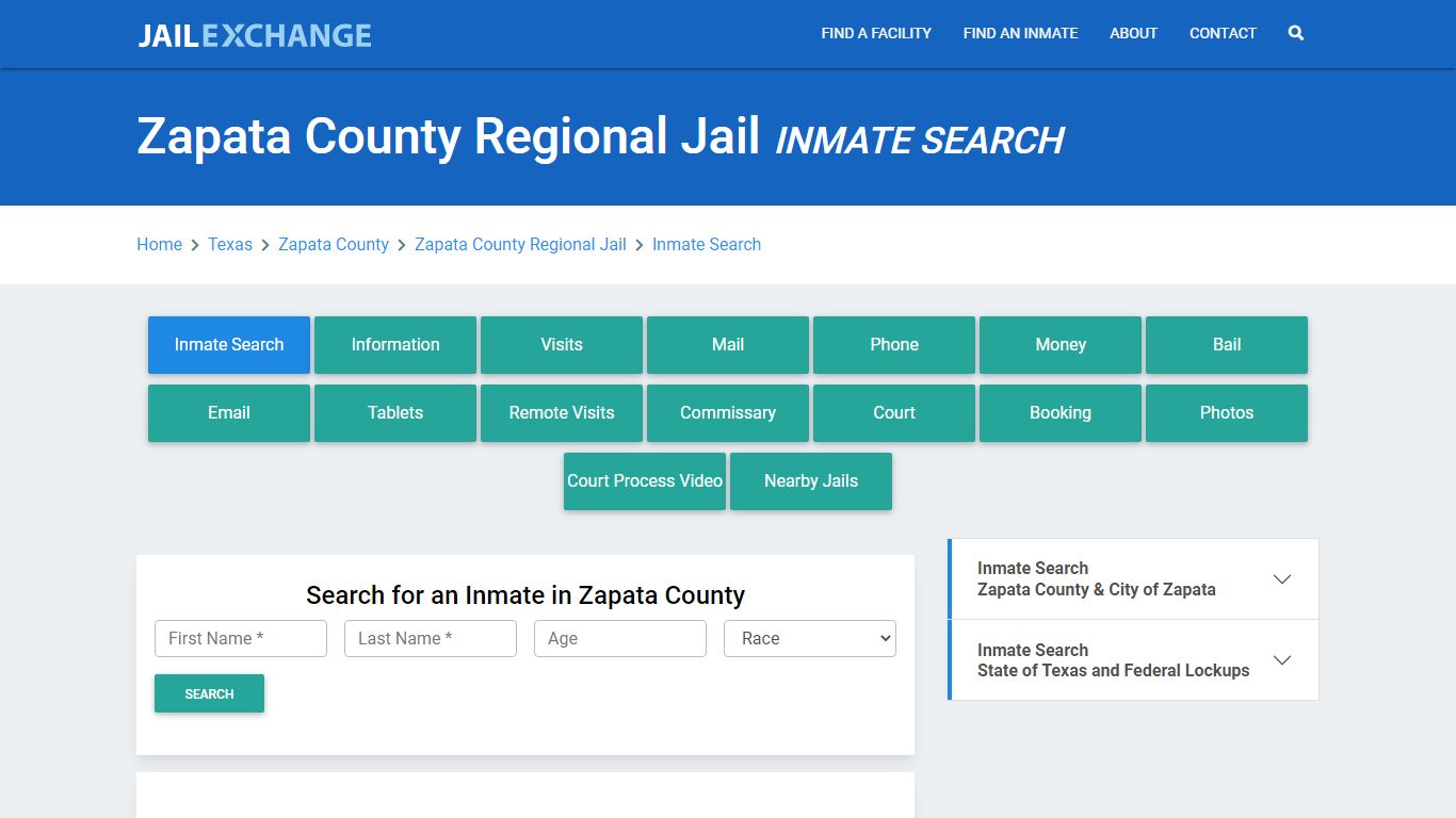 Zapata County Regional Jail, TX Inmate Search: Roster & Mugshots