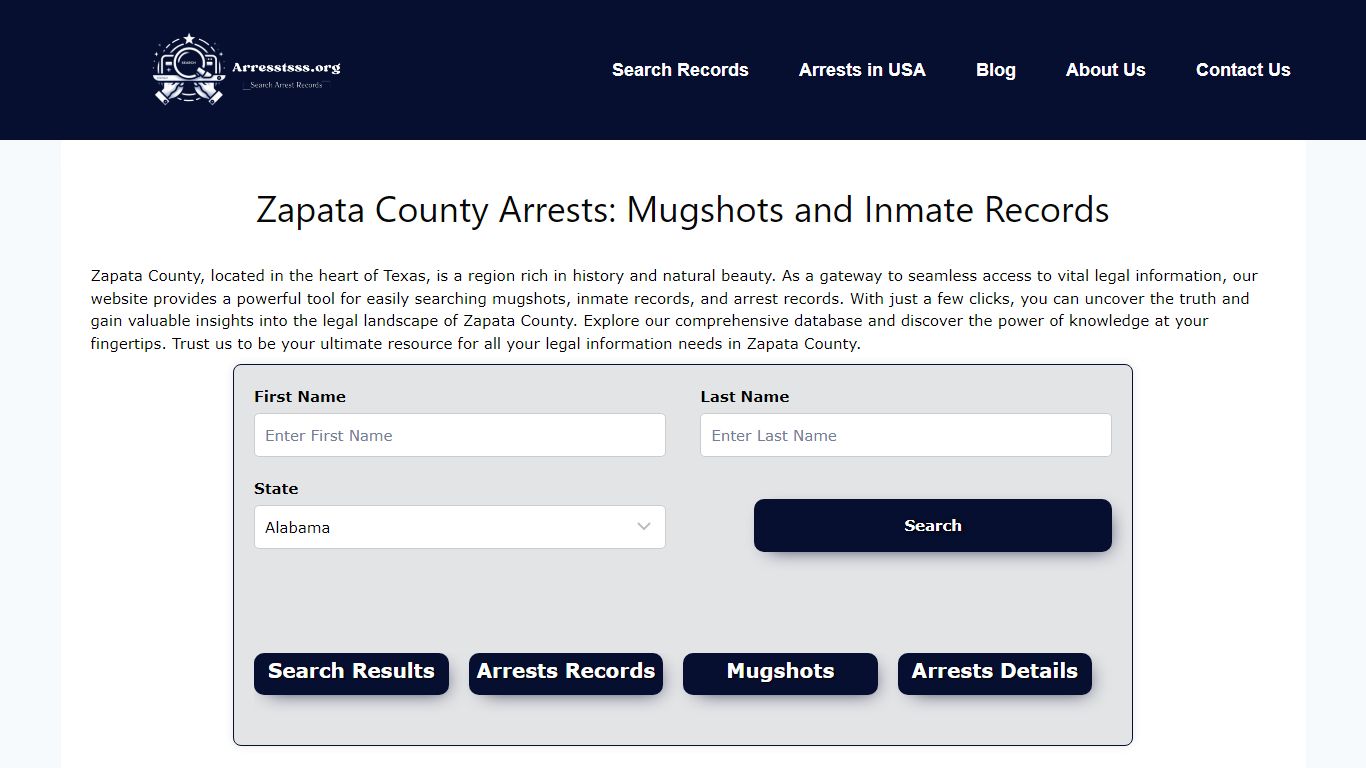 Zapata County Arrests: Mugshots and Inmate Records